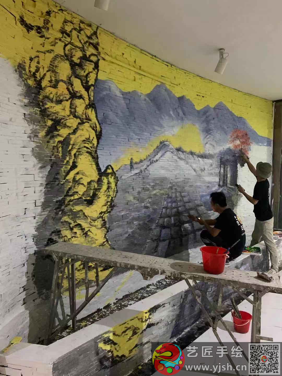 海口萬國店墻體彩繪